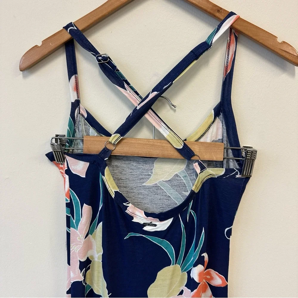 Volcom Navy Floral Maxi Sun Dress - Picture 5 of 10